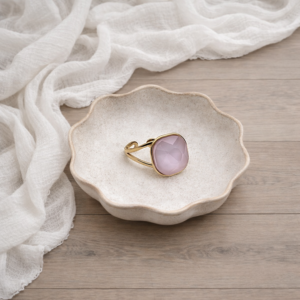 Bague Agathe rose