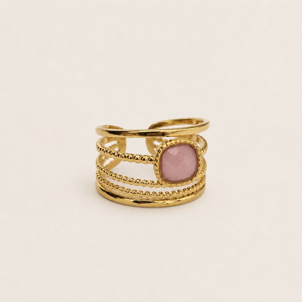 Bague Nina rose – Soleina