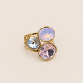 Bague Ambre cristaux rose – Soleina