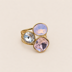 Bague Ambre cristaux rose – Soleina