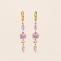 Boucles pendantes roses Mia – Soleina