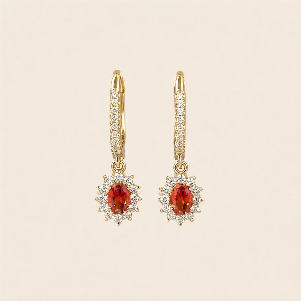 Boucles Nour orange – Soleina