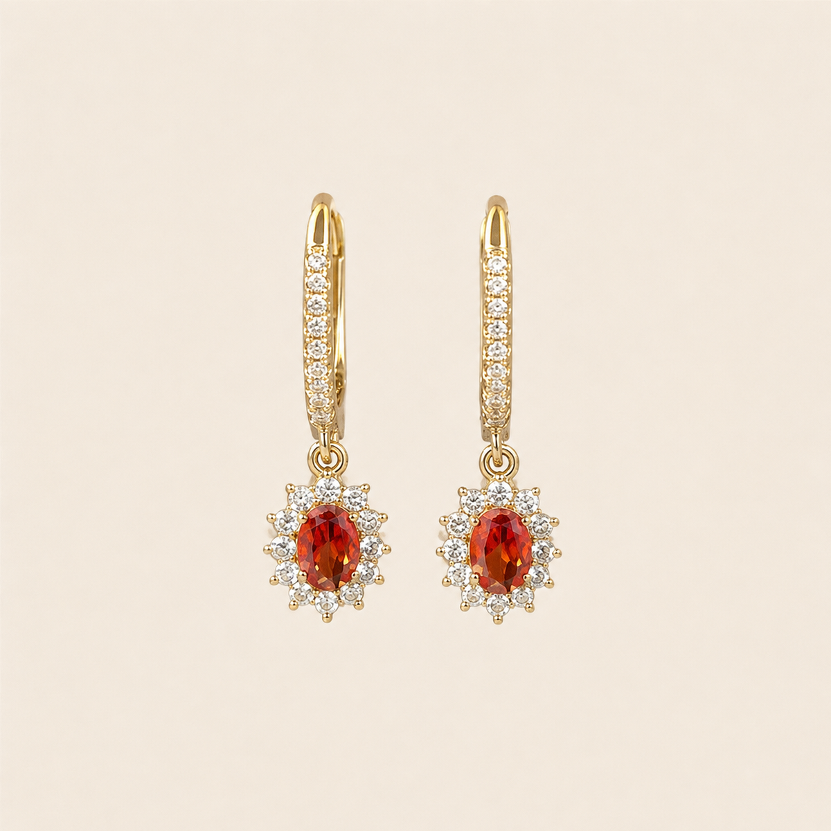 Boucles Nour orange – Soleina