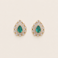 Boucles goutte émeraude – Soleina