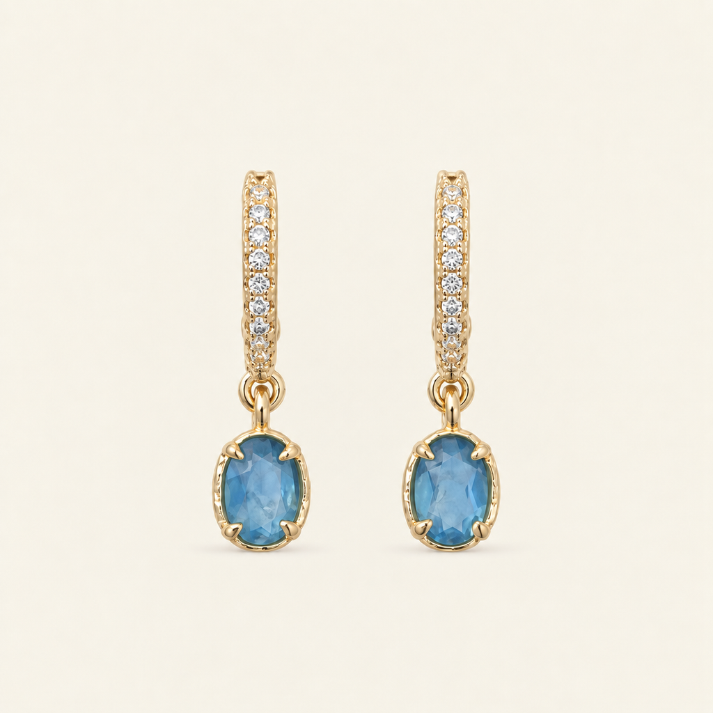 Boucles Margot bleues – Soleina