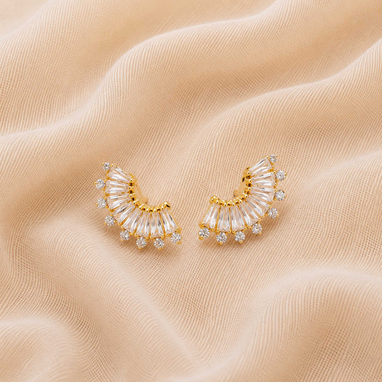 Boucles ovales cristaux