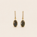 Boucles quartz fumé – Soleina