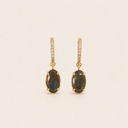 Boucles quartz fumé – Soleina