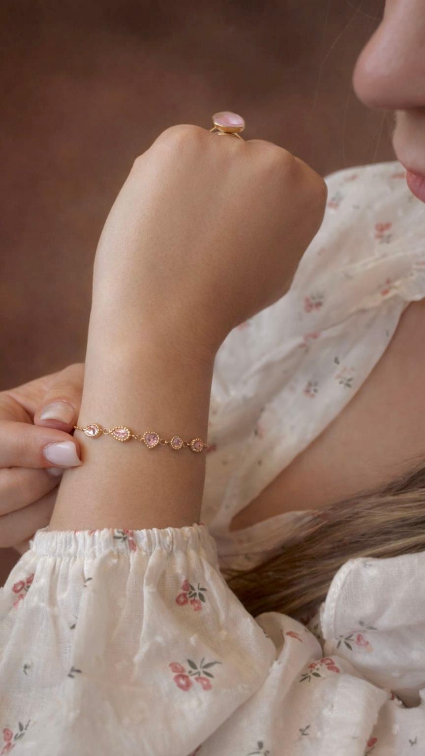 Bracelet Aurélie rose