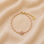 Bracelet perles Talia rose