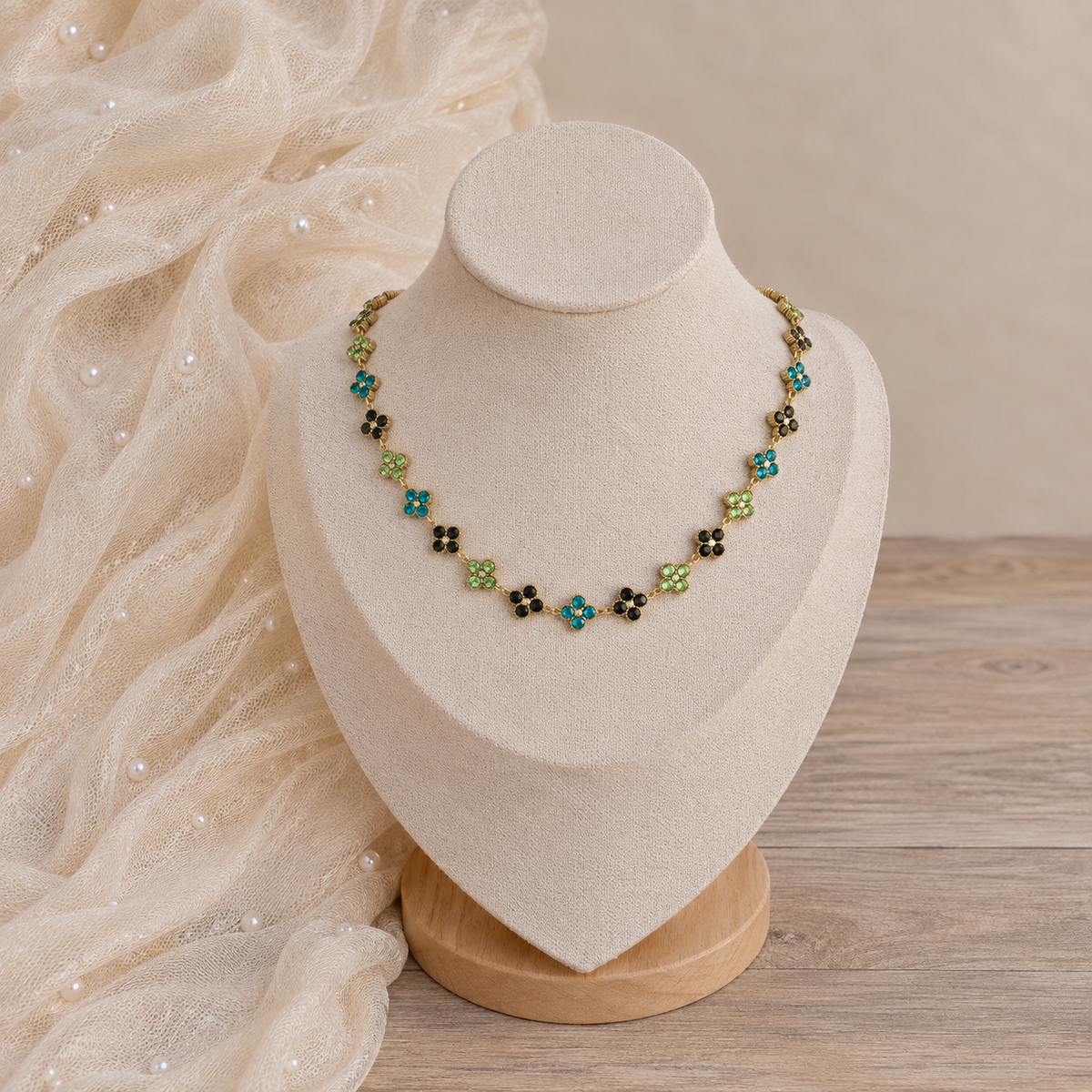 Collier Charline vert – Soleina