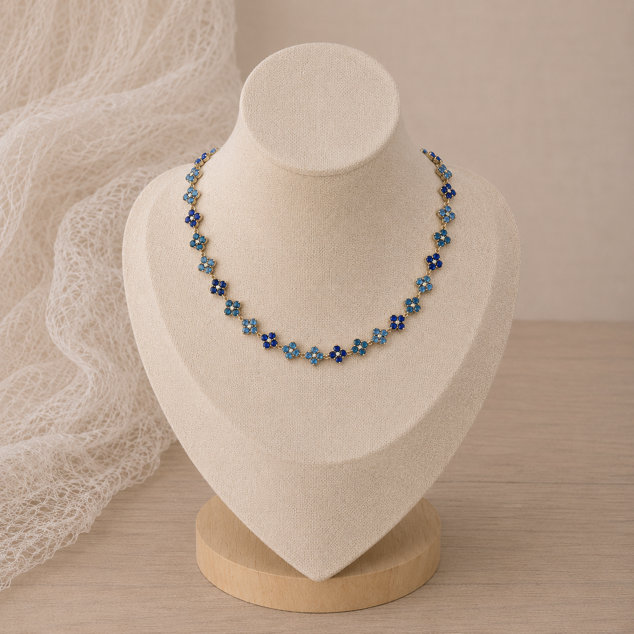 Collier Charline bleu