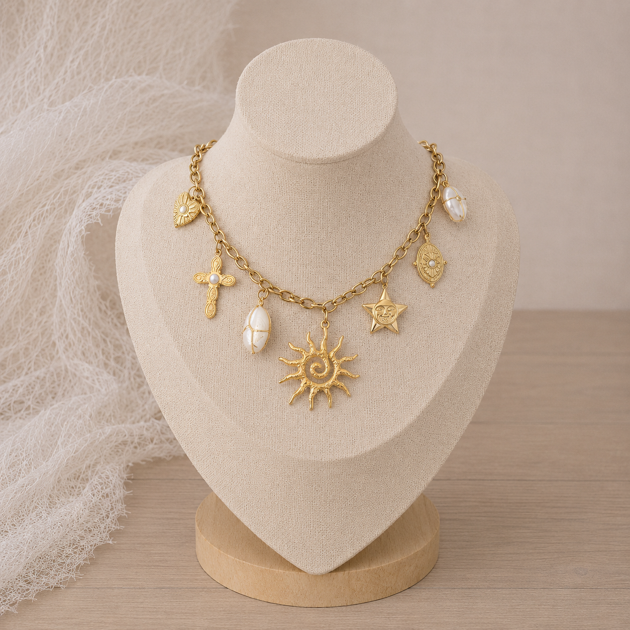 Collier soleil Tina