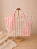 Sac cabas Eloane rose/écru