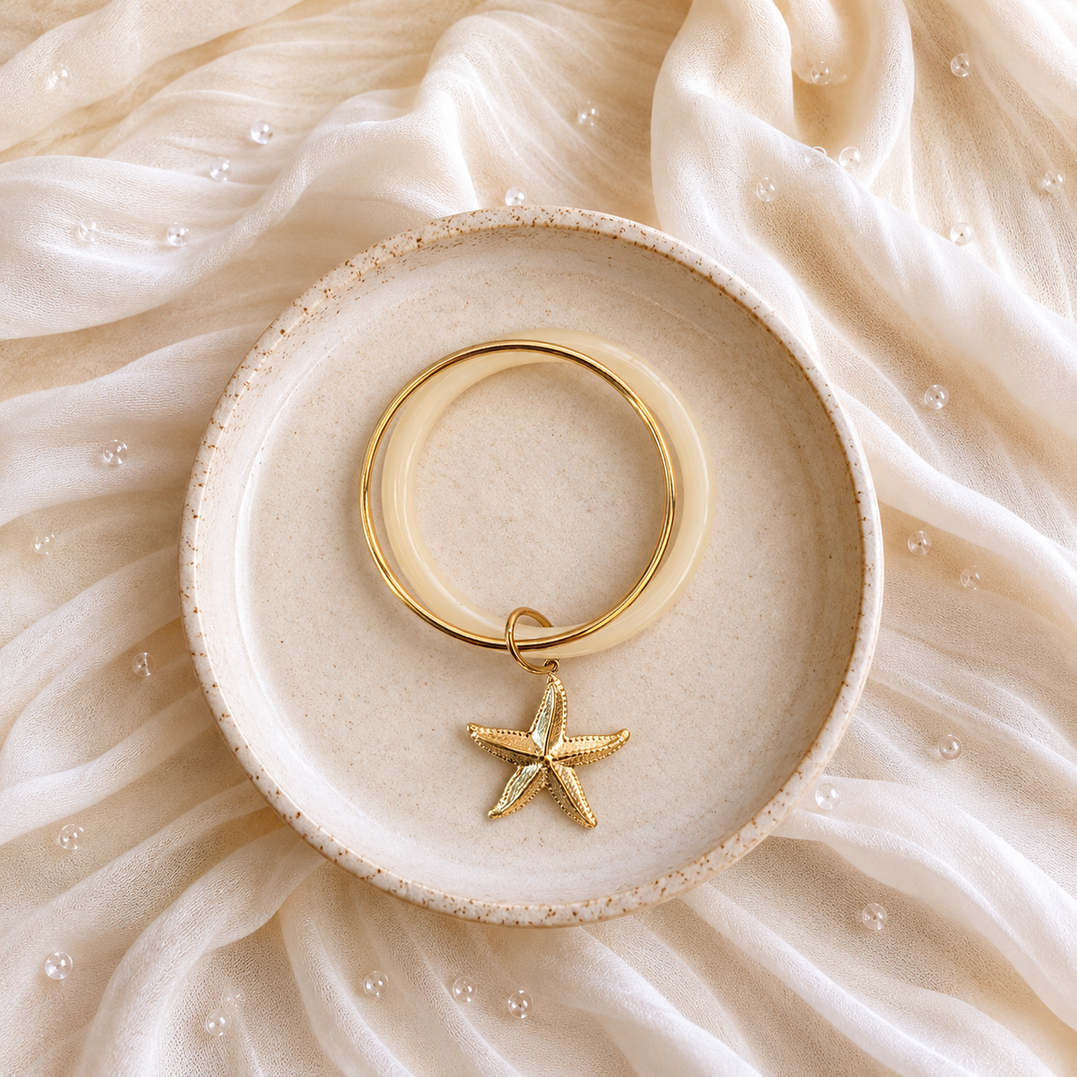 Jonc Chloé beige – Soleina