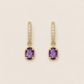 Boucles Margot violettes – Soleina