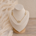 Sautoir maille marine doré gros maillons – Soleina