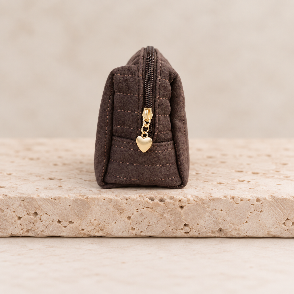 Trousse de toilette chocolat – Soleina