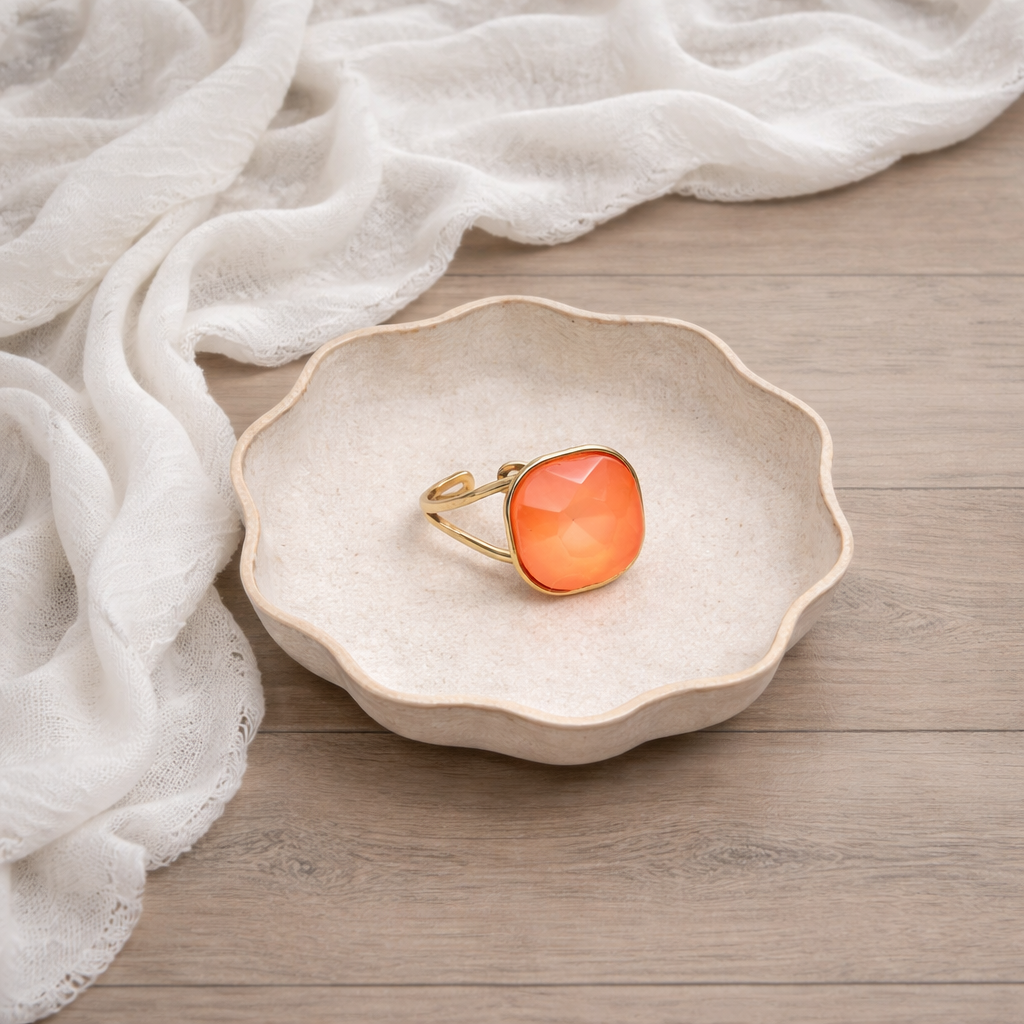 Bague Agathe orange