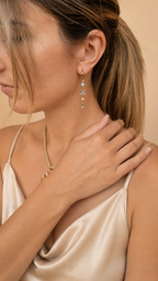 Boucles pendantes bleues Mia