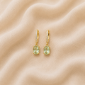 Boucles cristaux verts