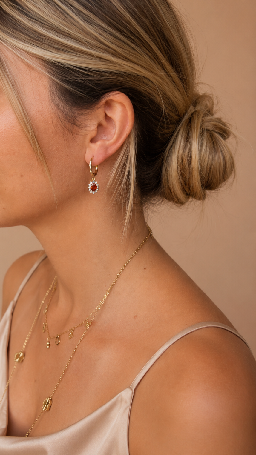 Boucles Nour orange