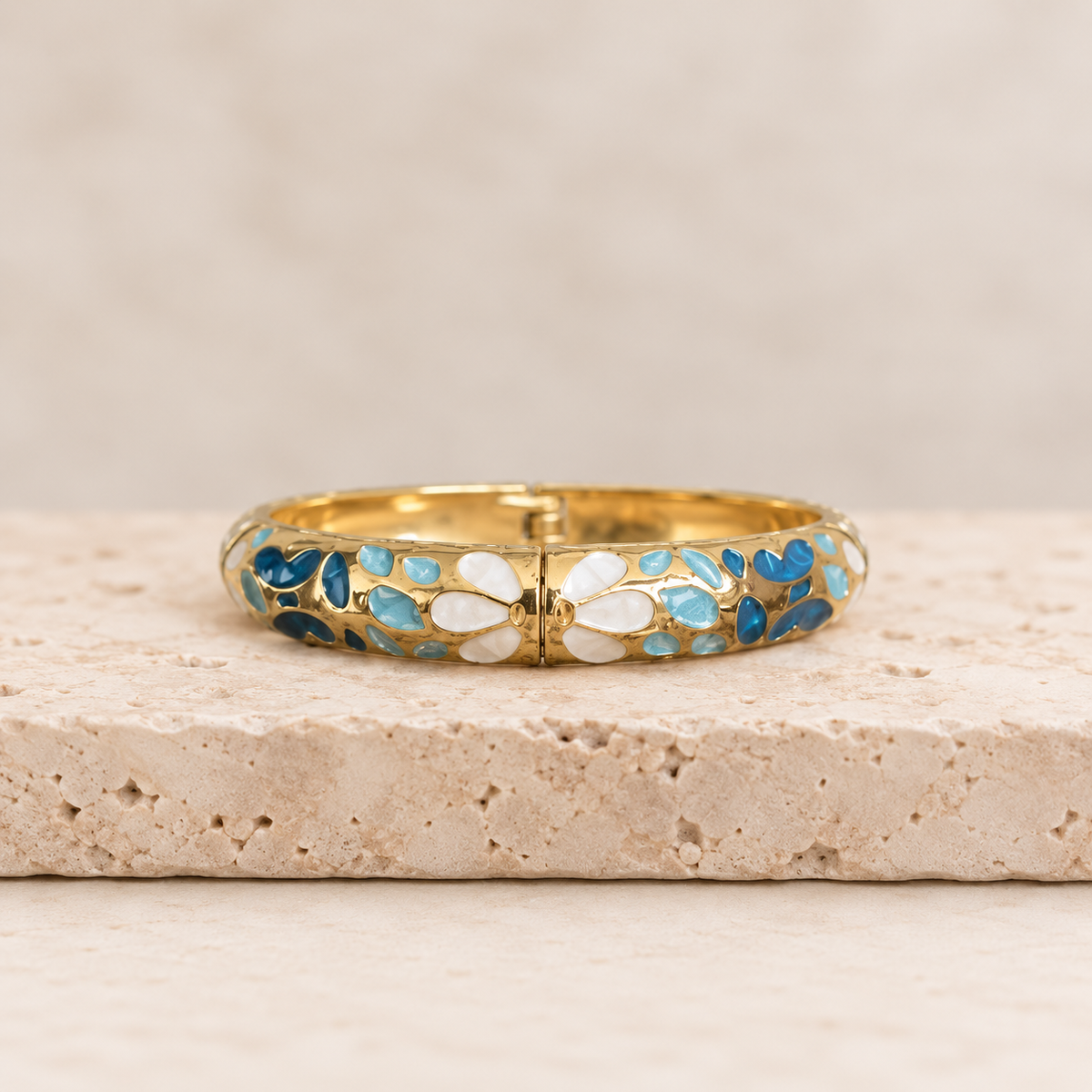 Jonc thaïlandais large bleu – Soleina