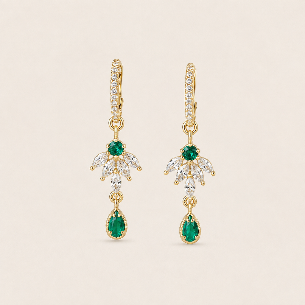 Boucles Nuria vertes – Soleina