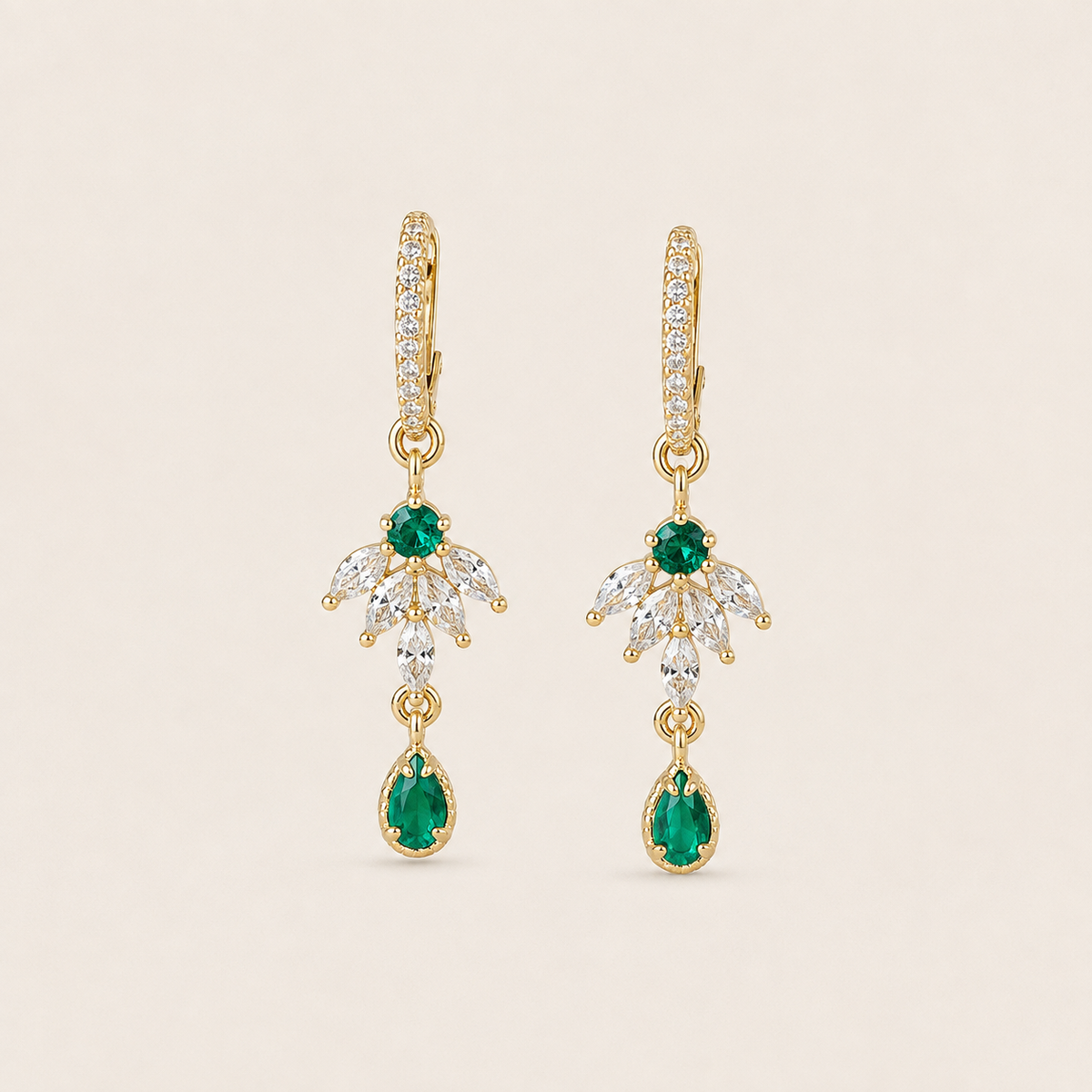 Boucles Nuria vertes – Soleina
