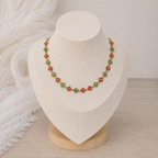 Collier Charline orange/vert